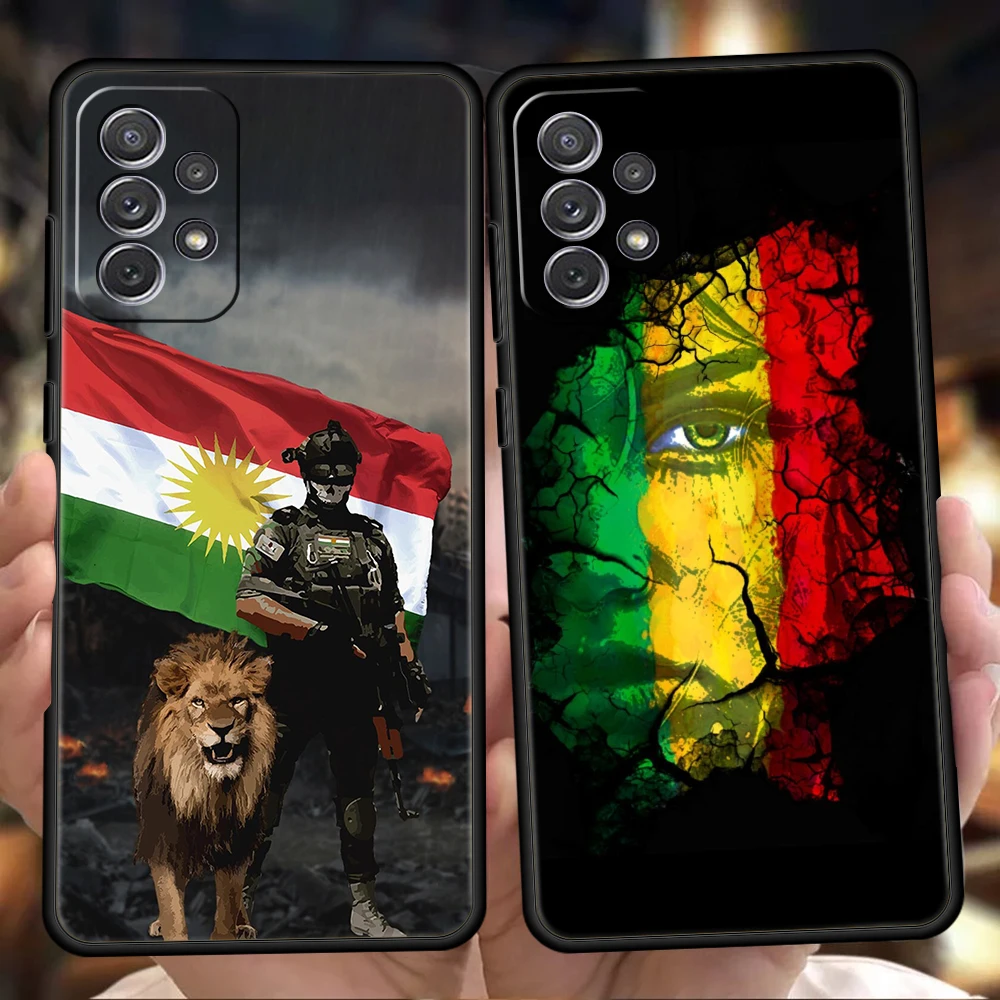 

Kurdistan Flag Silicone Case For Samsung Galaxy A32 A52 A13 A22 A72 A51 A71 A41 A11 A31 A21S 5G Luxury Phone Cover Shell Fundas