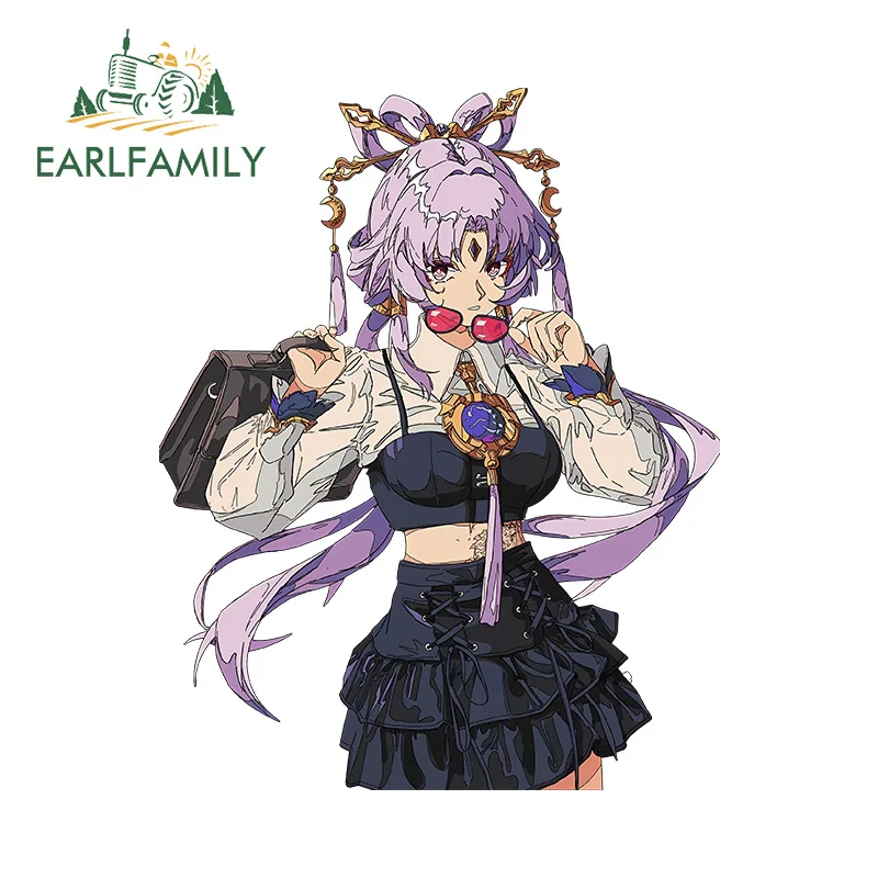 EARLFAMILY 13 см x 9 8 Fu Xuan Honkai Star Rail Fanart Автомобильная наклейка оригинальная аниме