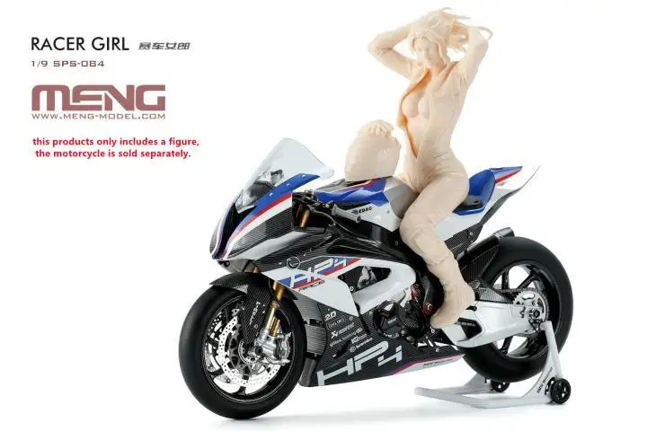 MENG SPS-084 1/9 масштаб RACER GIRL Смола Модель Комплект Для мотоцикла серии |