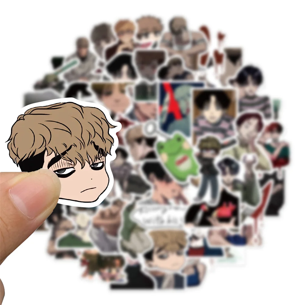 

10/30/50pcs Cartoon Animation Manga Killing Stalking Graffiti Yb Sw Sticker For Luggage Laptop Ipad Skateboard Sticker Wholesale