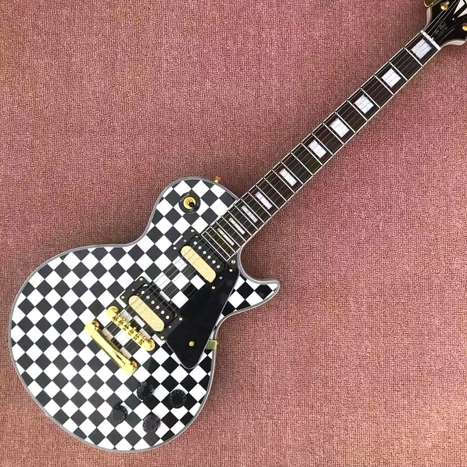 

Custom Shop, Made in China, LP Custom High Quality Electric Guitar,Rosewood Fingerboard,Gold Hardware, free delivery