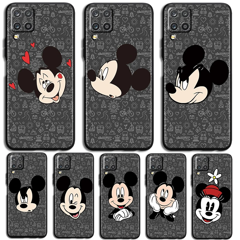 Good looking mickey Phone Case For Samsung Galaxy A73 A72 A71 A70 A53 A52 A51 A50 A42 A41 A40 A33 A32 A31 A30 A30S Black luxury