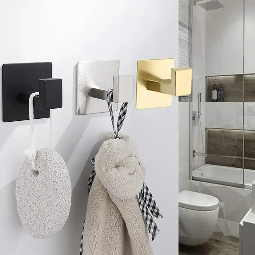 Аксессуары для ванной комнаты из нержавеющей стали Непористая самоклеящаяся