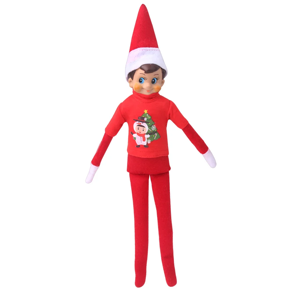 

Kawaii Рождественская Одежда для кукол Elfs игрушка красная серия юбка Топ Снеговик спальные мешки подарки на день рождения DIY подарок игрушка