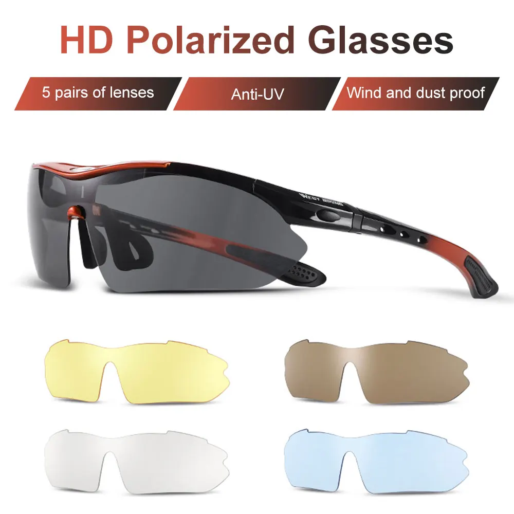 

Polarized Cycling Glasses Bicycle Outdoor Sports Sunglasses Windproof Glasses MTB Road Bike Goggles Eyewear Bicycle Accessories