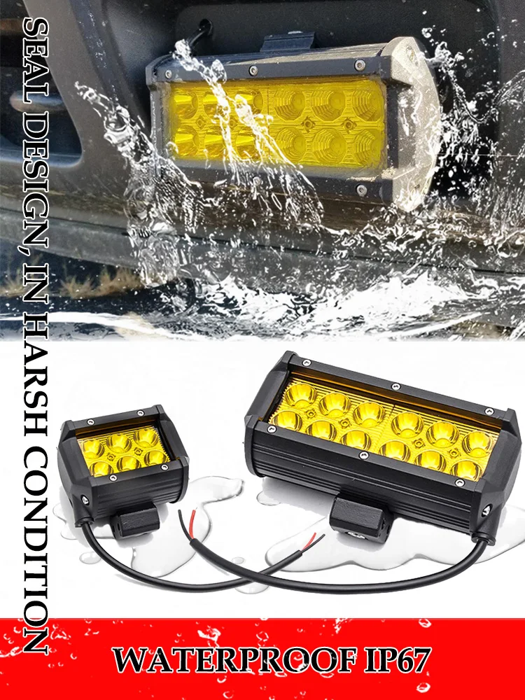 Led Комбо свет бар вождения работы капсулы противотуманные лампы 3000K 18W 36W 12V 24V для