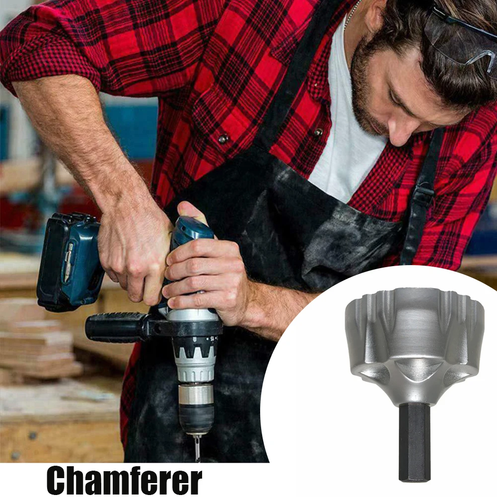 

HSS Metal Remove Burr Chamfer Tool Bit Deburring External Chamfer Tool Woodworking Remove Burr Tools for all kinds of Chuck Dril