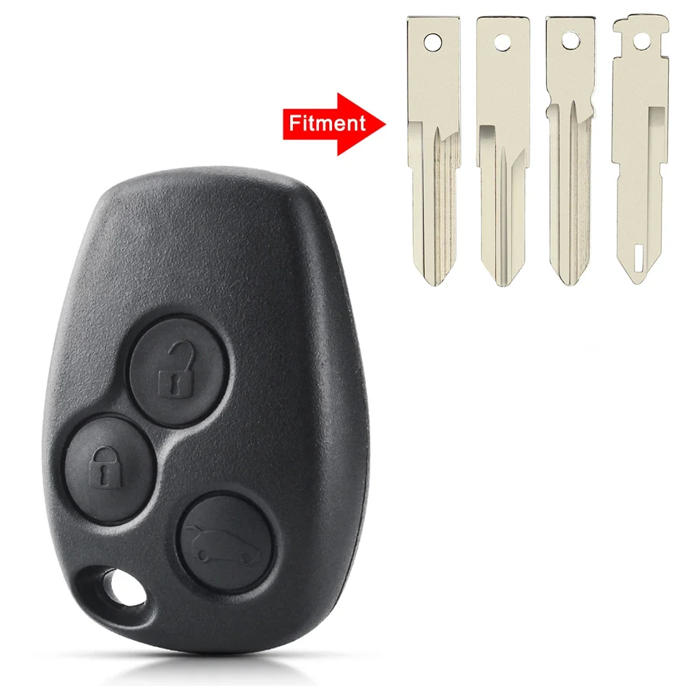 

KEYYOU 3-кнопочный корпус автомобильного ключа для Renault Trafic Vivaro Primastar Movano Kangoo 2 Clio NE72/VAC102/VA2 Blade