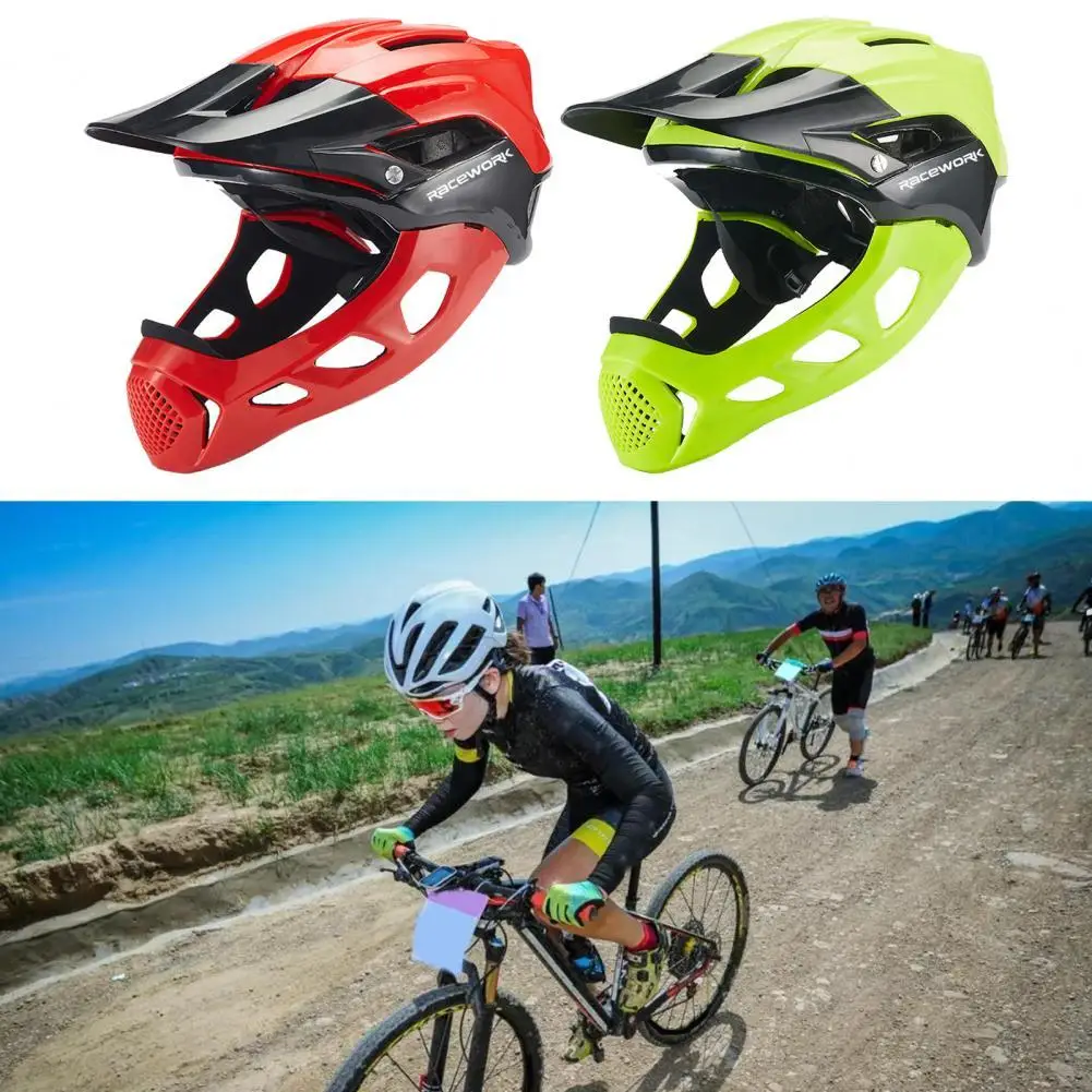 

Full Face Helmet High Hardness Shock Absorbing Protective Gear Bicycle Skateboard Scooter Full Face Helmet for Outdoor