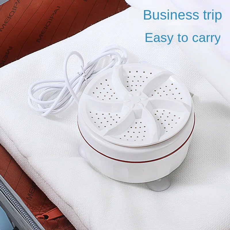 

New Cross-border Folding Mini Washing Machine Small Student Dormitory Ultrasonic Vibration Portable Washing Artifact