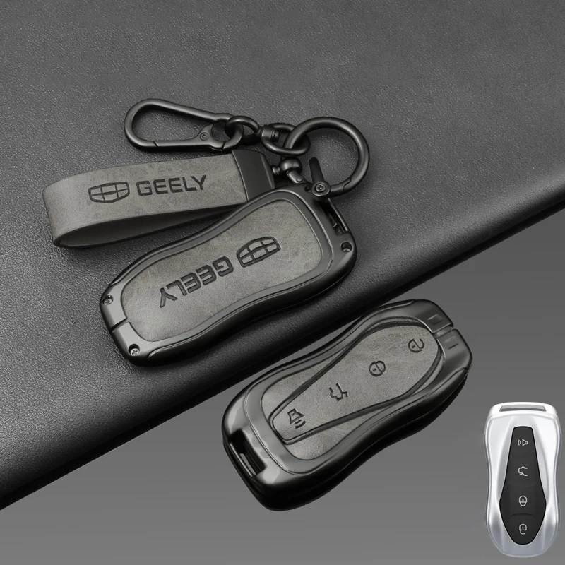 Чехол для автомобильного ключа из цинкового сплава держатель полная защита Geely