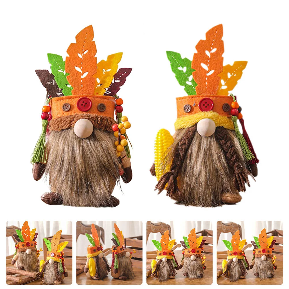 

Gnome Decor Thanksgiving Fall Table Autumn Tray Tiered Dwarf Centerpiece Filler Bag Goodie Party Favor Farmhouse Ornament