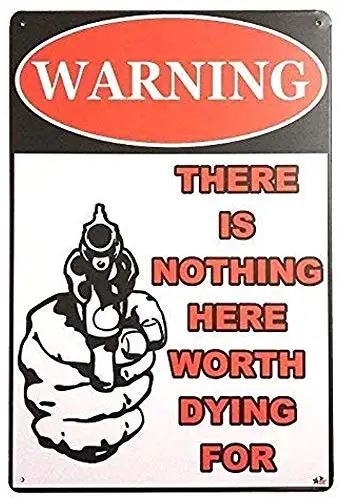 

Warning Property Protected by A Really Old Fart 12 X 18 Inch Aluminum Metal Sign