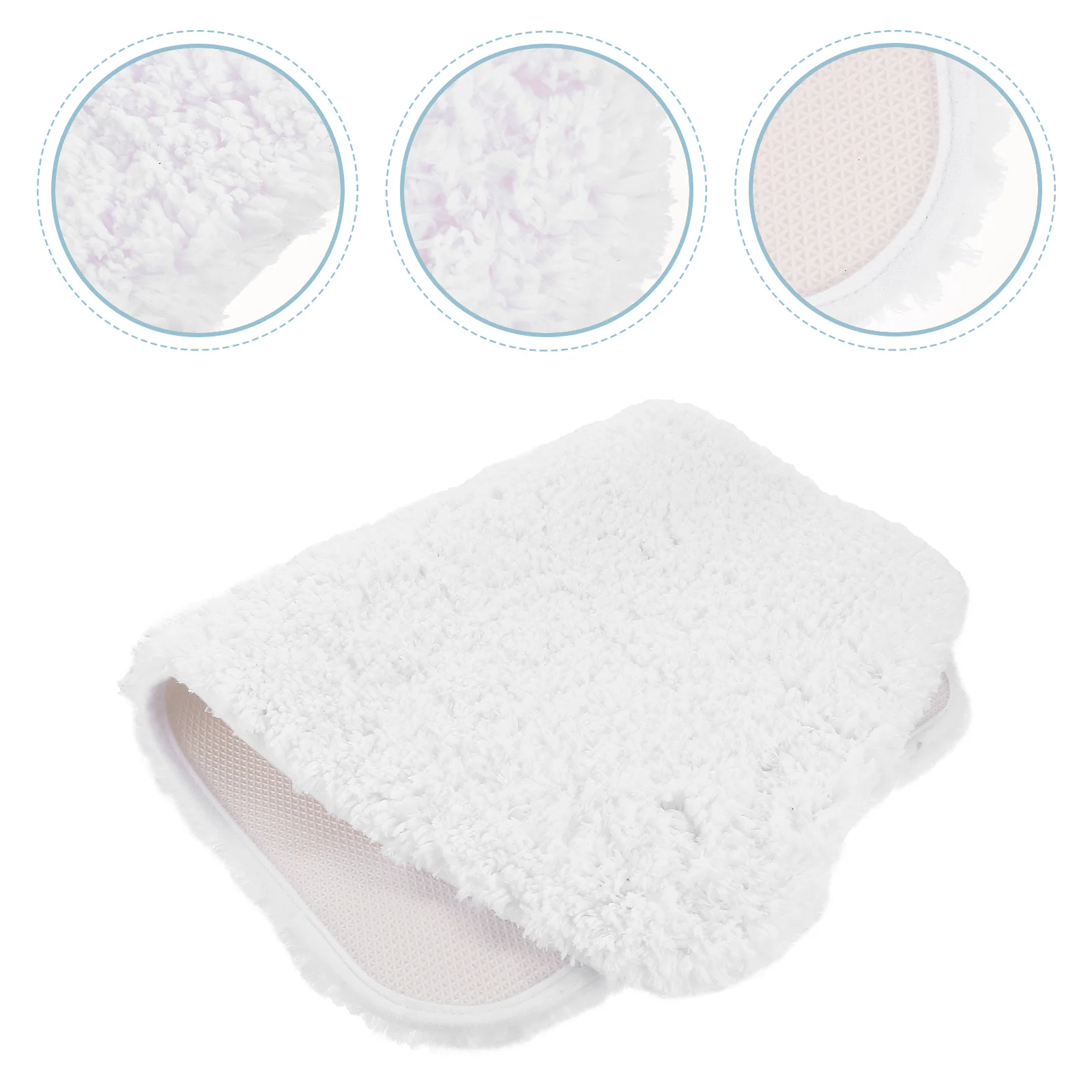 

Mat Bathroom Rugs Bath Carpet Rug Floor White Water Shower Shaggyfluffy Area Absorption Door Absorbent Non Bathtub Plush Nonslip