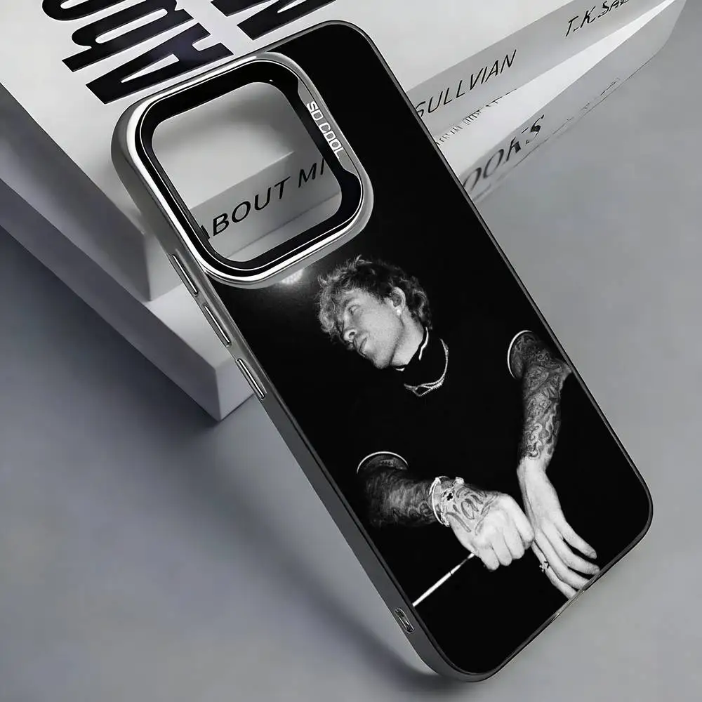 Чехол для телефона E-Egor Creed Russian RAP с цветной серебристой задней панелью для iPhone 17 16 15 14 13 12 11 Plus Pro Max Plus (art.: 3920d7da97368) - 3920d7da97368