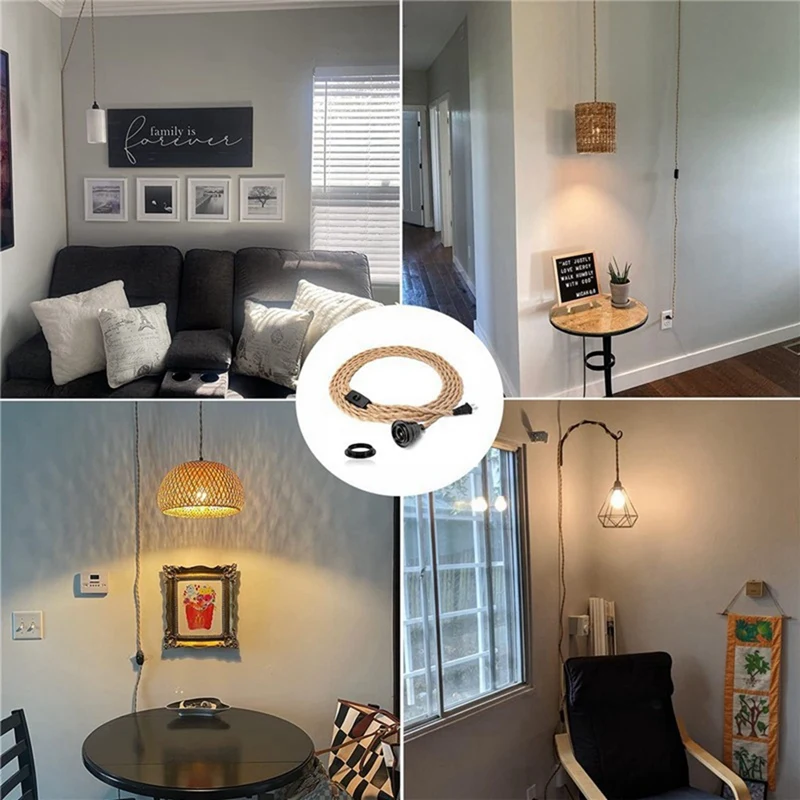 Веревочный шнур для люстры GTBL в стиле ретро аксессуары настольных ламп со шнуром