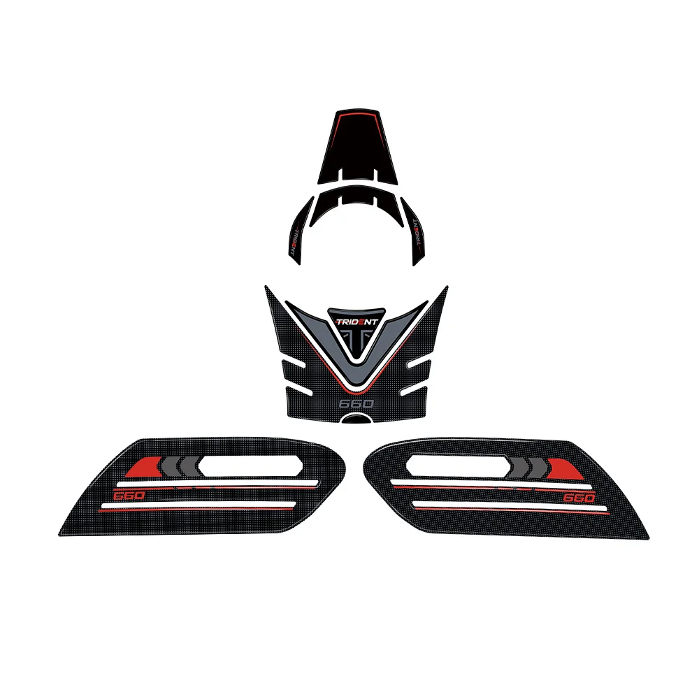 

Наклейка Trident 660, Защитная Наклейка на бак мотоцикла 2023, набор 3D гелевых эпоксидных наклеек для Trident 660 Trident660 2021-