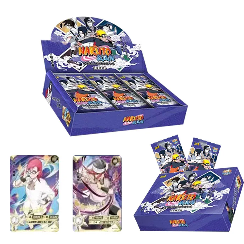 

Naruto Collectible Cards Playing Board Games Letters Carts Paper Kids Toys For Girl Anime Gift Table Brinquedo