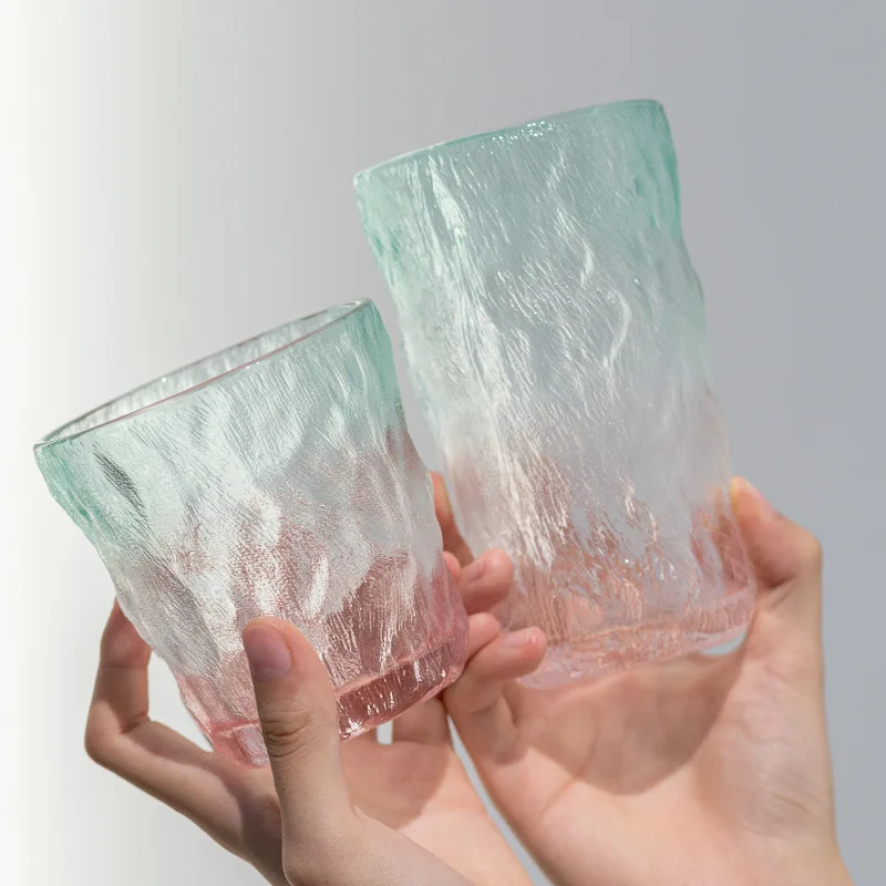 

Бокал для вина с текстурой Ins, 2 шт., бокал для вина с градиентом, матовая Хрустальная чашка для воды, кружка для домашнего завтрака, молока, со...