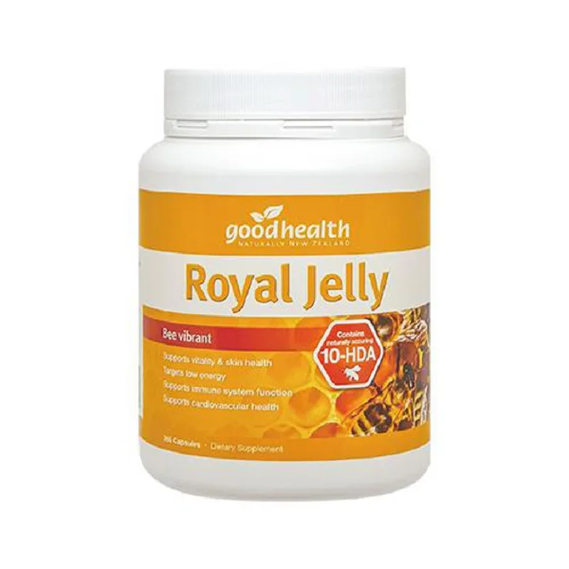 

Good Health Royal Jelly Capsules Bee Vibrant Male Women Vitality Health Wellness Products Low Energy Immunity Dietary Supplement