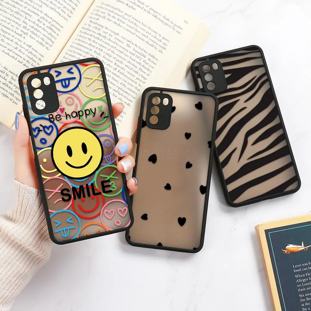 

Custodia motorola Samsung Galaxy S20 FE S21 Ultra S10 Plus S20 M31 nota 9 10 Plus A32 A51 A52 A72 A71 A50 Cover Smile Matte Bump