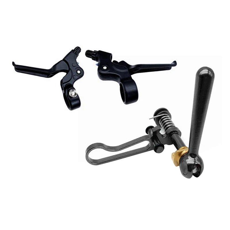 

Titanium Axle Bike Seatpost Clamp With Bicycle Brake Levers V Brake For Brompton Foldable Bicycle Caliper