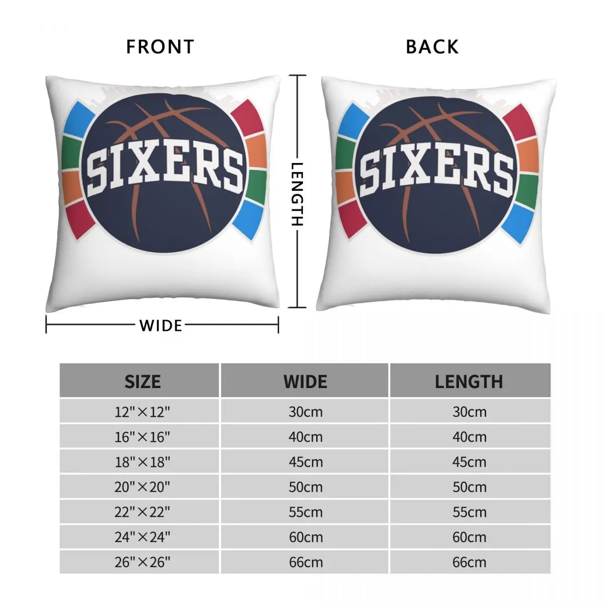 Рисунок 4 - Квадратная наволочка Sixers