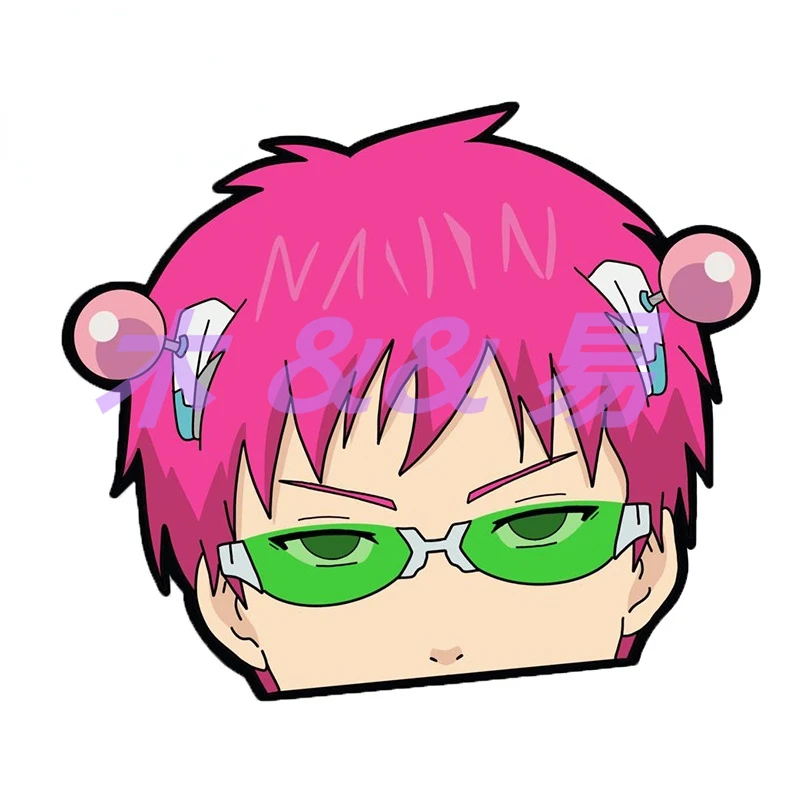 

Personality Saiki K Peeker Vinyl Material Car Stickers Anime Decal Waterproof Sticker Decoration Car Accessories PVC