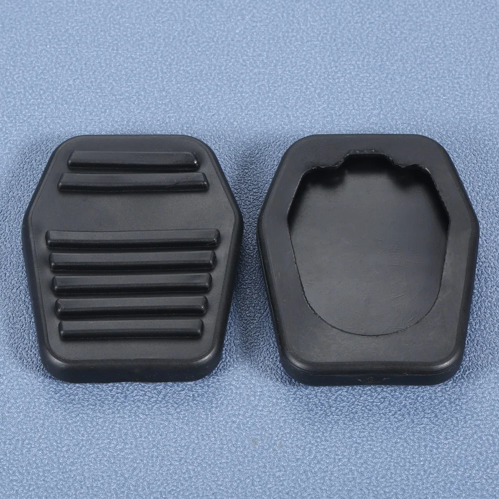 2Pcs Car Rubber Brake Clutch Foot Pedal Pad Covers 6789917 for Ford Focus MK1 Fusion JU Mondeo Scorpio Fiesta 5 Transit Connect images - 6
