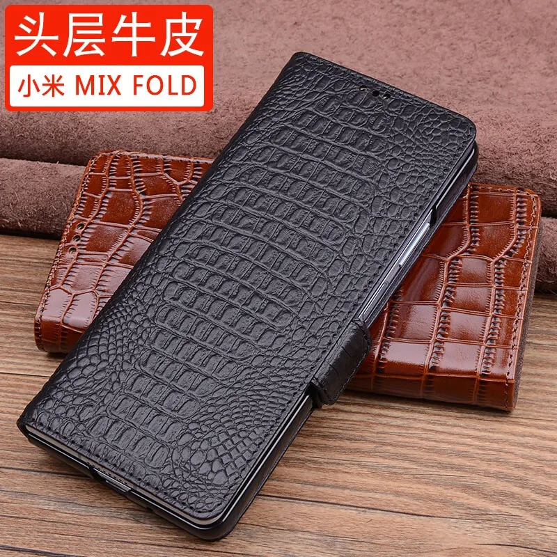 

Чехол из натуральной кожи для Xiao-Mi Mix Fold2 5G чехол для Mi Mix Fold 2 Чехол