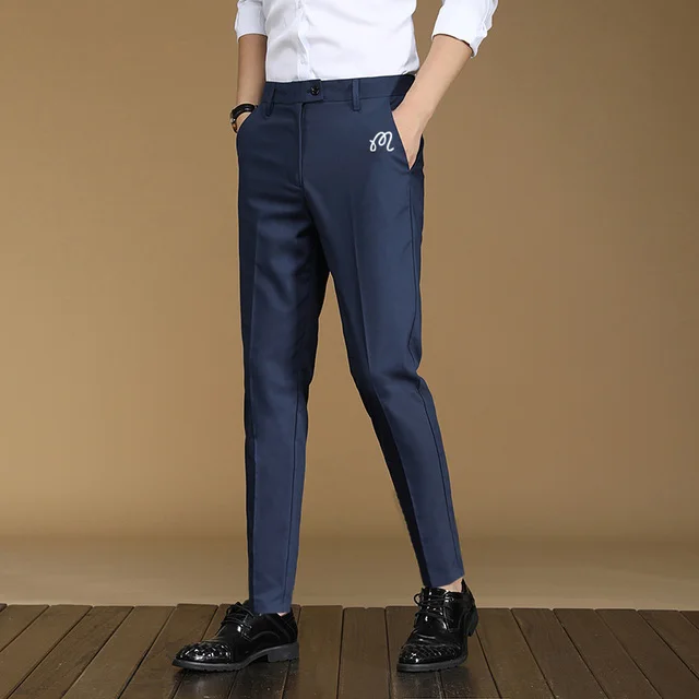 Spring Summer Elastic Leggings Golf Men's Sports Casual Pants Fashion New Trousers