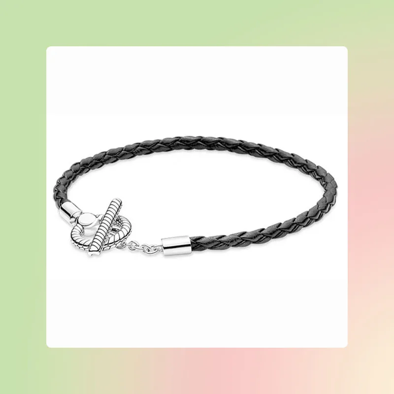 Шармы Mybeboa из стерлингового серебра 925 пробы браслет с сердцем буквой манжетами