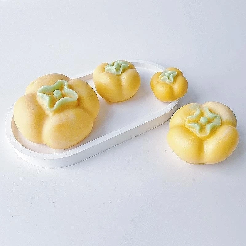 

3D Persimmon Candle Silicone Mold DIY Cake Aromatherapy Gypsum Mould