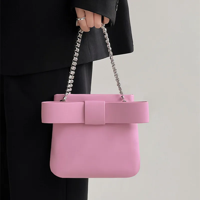 

Luxury Brand Handle Evening Handbag Women Summer Diamond Bow Crossbody Bag Shoulder Bags Evening Clutch Purse