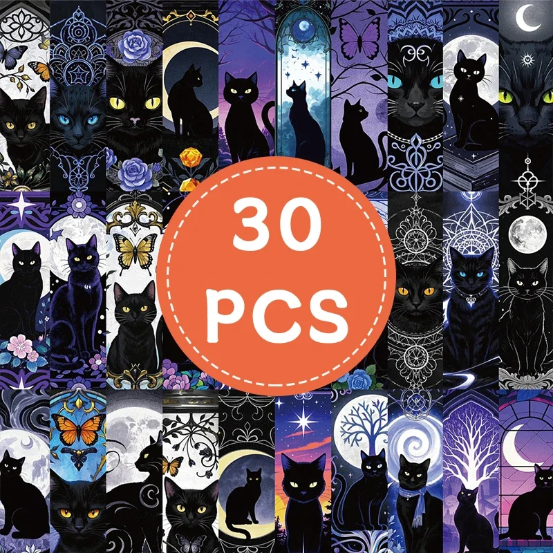 

Готические закладки для книг с изображением кошек