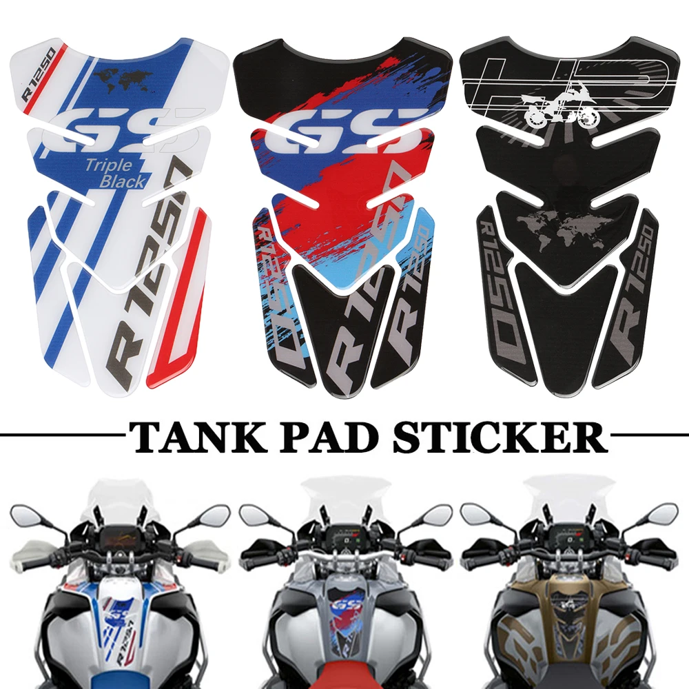 

Tank Pad Stickers For BMW GS R1250 Adventure R1250GS ADV Triple Black 2018-2021 2022 Motorcycle Fuel Tankpad Protector Decals