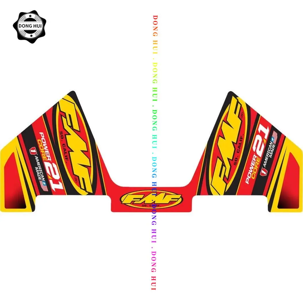

Наклейки FMF на выхлопную трубу мотоцикла, модифицированные наклейки на выхлопную трубу для езды по бездорожью и горному мотоциклу, водонепроницаемые и устойчивые к царапинам