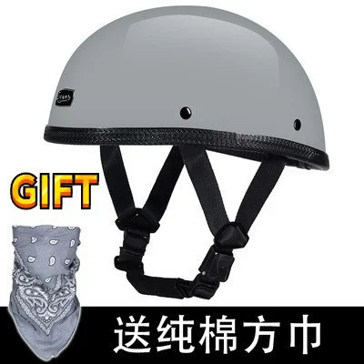 

Motorbike Helm Moto Bike Free gift DOT Japanese Style Motorcycle Helmet Open Half Face Vintage Motocross Helmets
