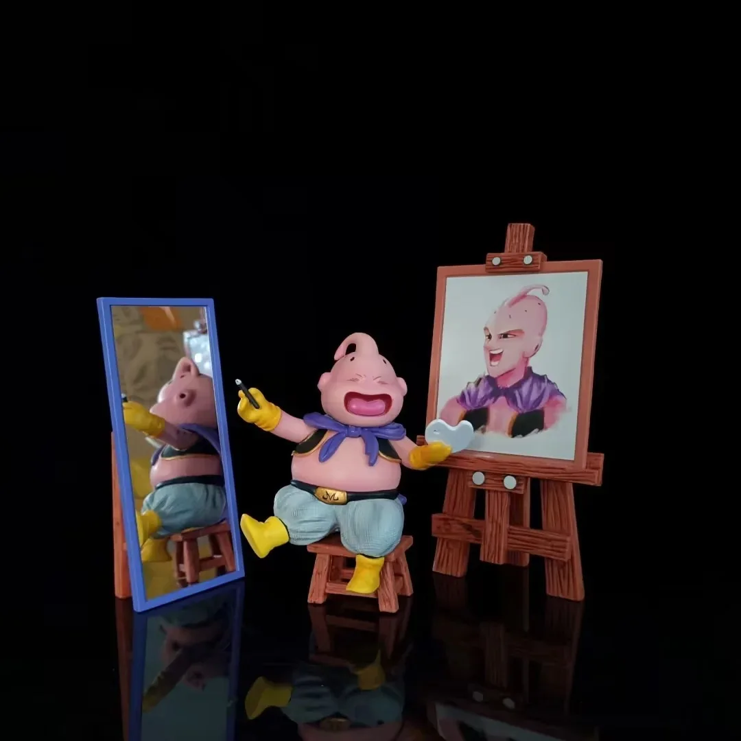 

Anime Dragon Ball Z Majin Buu Painting GK PVC Action Figure Collectible Model Doll Toy 14cm