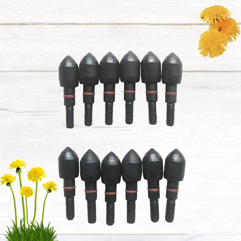 12 шт. 62 мм наконечники для стрел с резьбой 100 наконечников противоскользящими