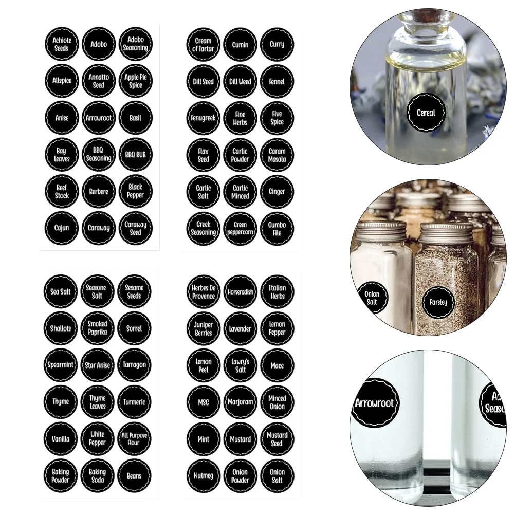 

Labels Jar Jarslabel Stickersprinted Magnetic Bottles Condiment Seasoning Kitchen Bottle Ingredients