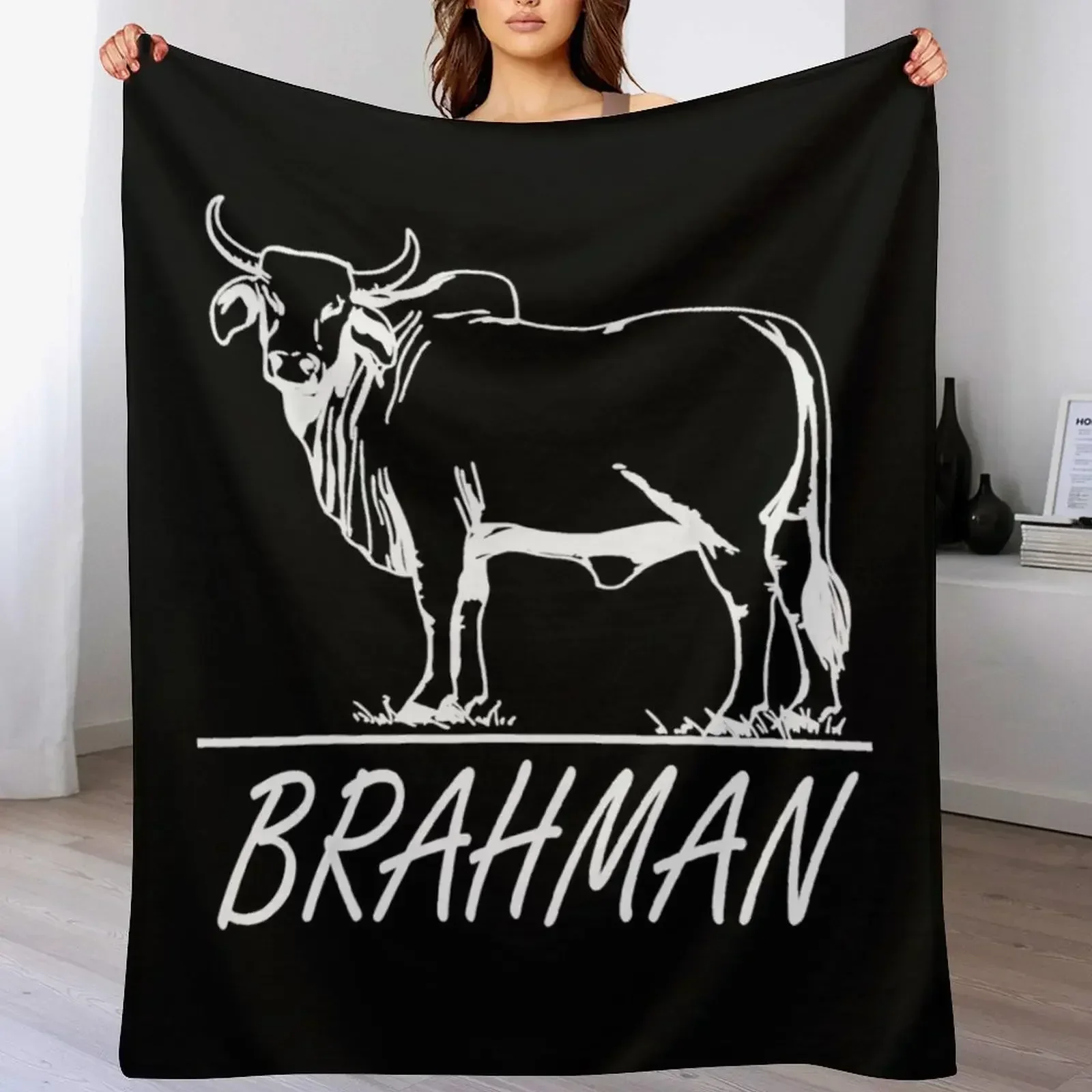 Zebu Cattle Brahma Bulls Brahman Cow Milk Yield.png Плед Покрывала Тонкие волосатые одеяла