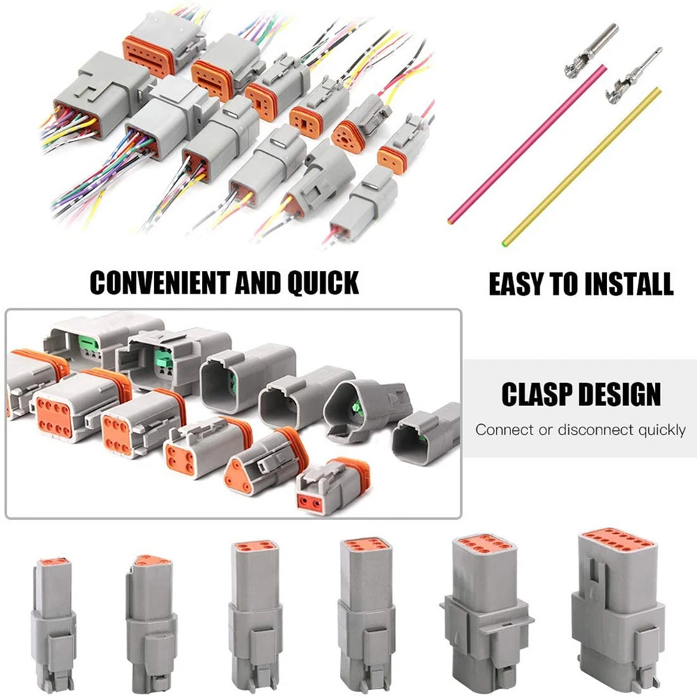 82 шт. комплект водонепроницаемых разъемов DT герметичный электрический разъем 2 3 4