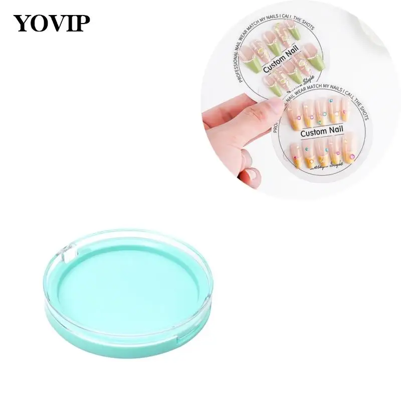 

Round Transparent Plastic Packaging Box Nail Enhancement Storage Jewelry Necklace Display Gift Box Nail Accessories Display Box