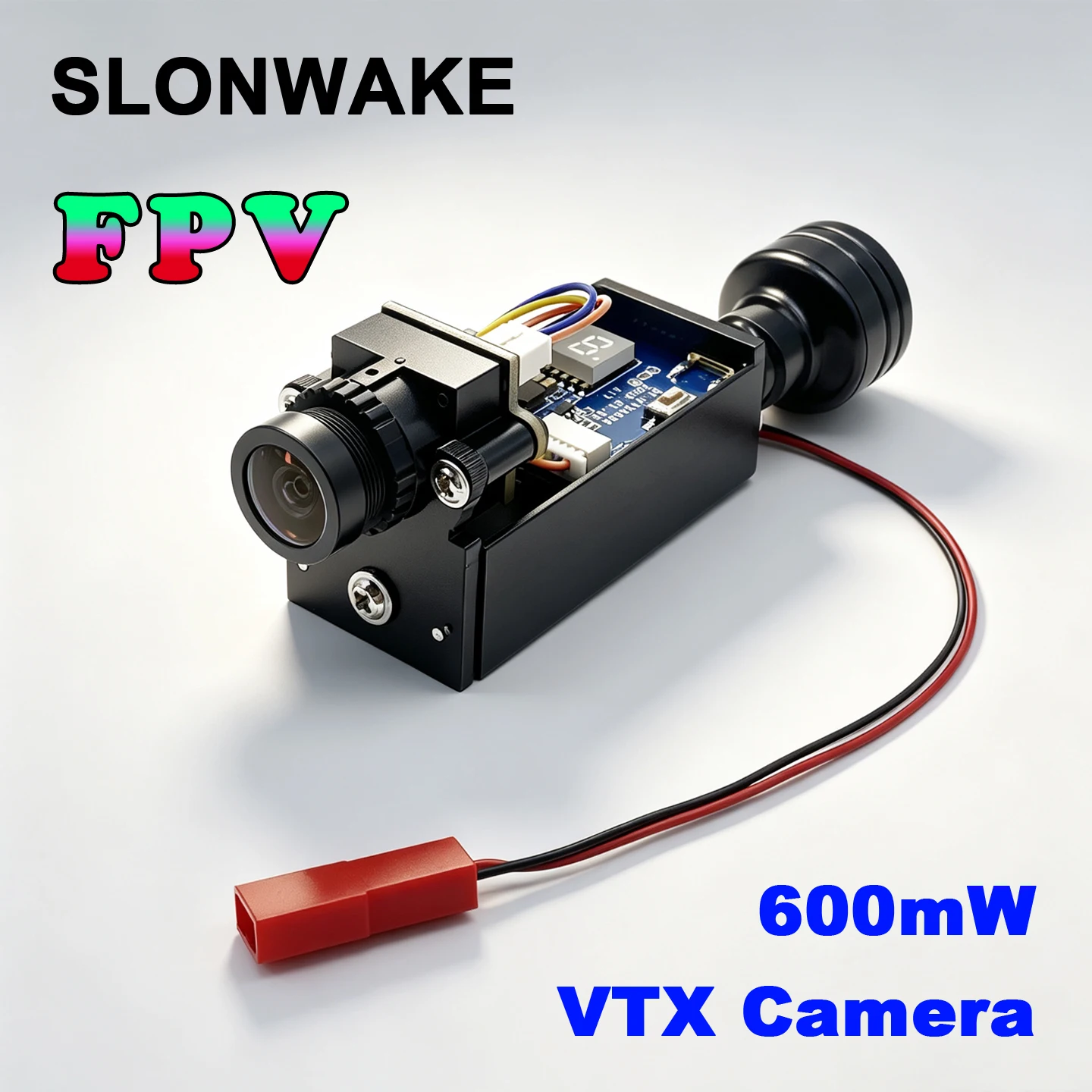 Фото Беспроводной передатчик видеосигнала SLONWAKE 5.8G 48CH 600mW и камера 1000TVL 2.8мм для радиоуправляемых FPV квадрокоптеров и дронов №1