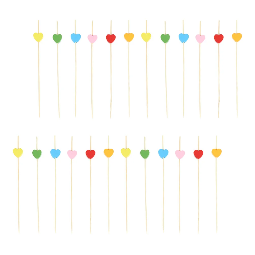 

200Pcs Bamboo Fruit Picks Party Cocktail Picks Disposable Food Snack Sticks