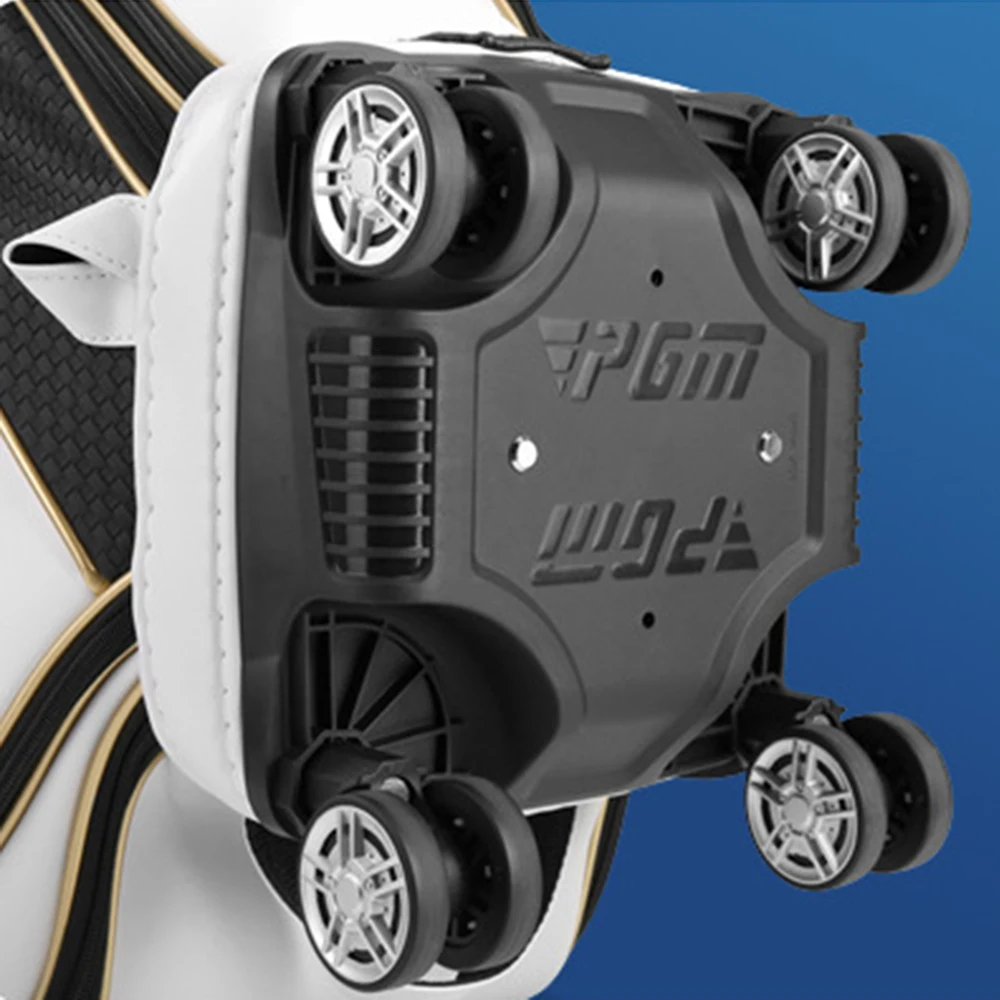 Men's Golf Standard Golf Bag Four Wheel Telescopic Air Storage Waterproof YKK Zipper Lock Multifunctional Storage Men's Golf Bag