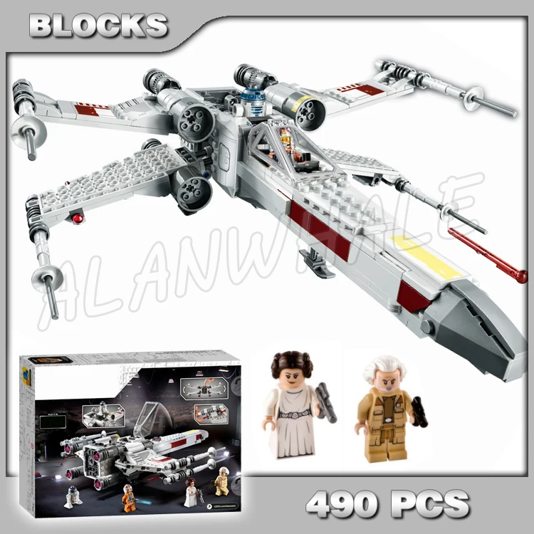 

474pcs Star Skywalker's X-wing Fighter Lightsaber R2-D2 Starfighter 60071 Building Blocks Toy Compatible With Model