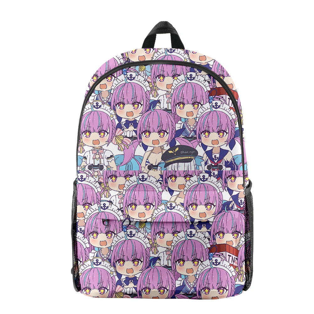 

Fashion Hololive Minato Aqua Children Primary Middle School Students Schoolbag Women Waterproof Backpack High Capacity Travel Ba