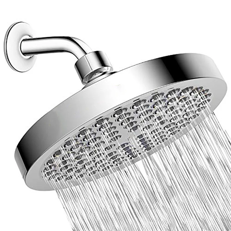 

Household Pressurized Rain Shower 6 Inch Adjustable Stainless Steel Waterfall Top Spray Shower Head Shower Head Bathroom Chrome